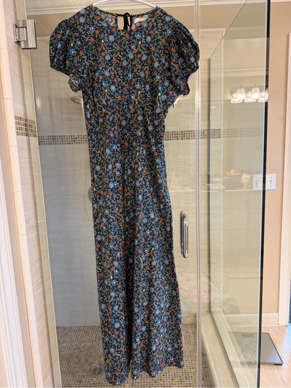Doen Navy Floral Dress size Medium